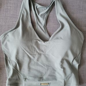 Whitney Simmons Gymshark v3 crop tank eucalyptus